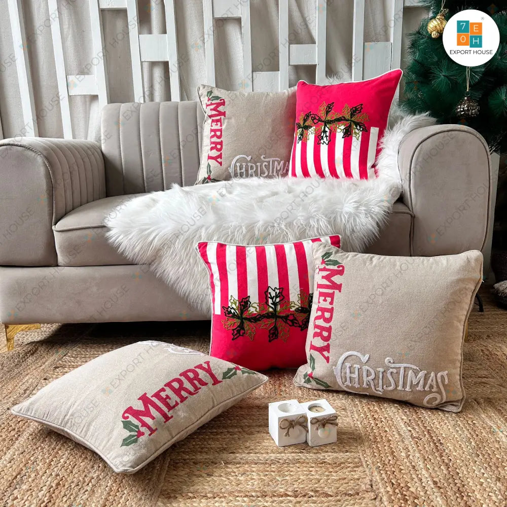 Christmas Cushion cover - Set of 5