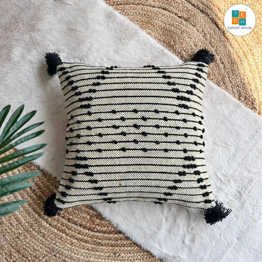Export House Cotton Boho Cushion Cover -  Size:50cm X 50cm (20" X 20")