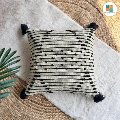 Export House Cotton Boho Cushion Cover -  Size:50cm X 50cm (20" X 20")
