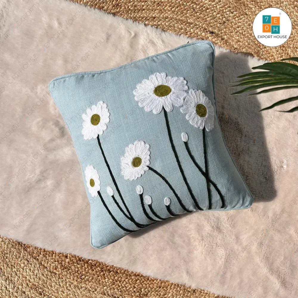 Aari Work Cushion Covers, 40cm X 40cm (16" X 16")