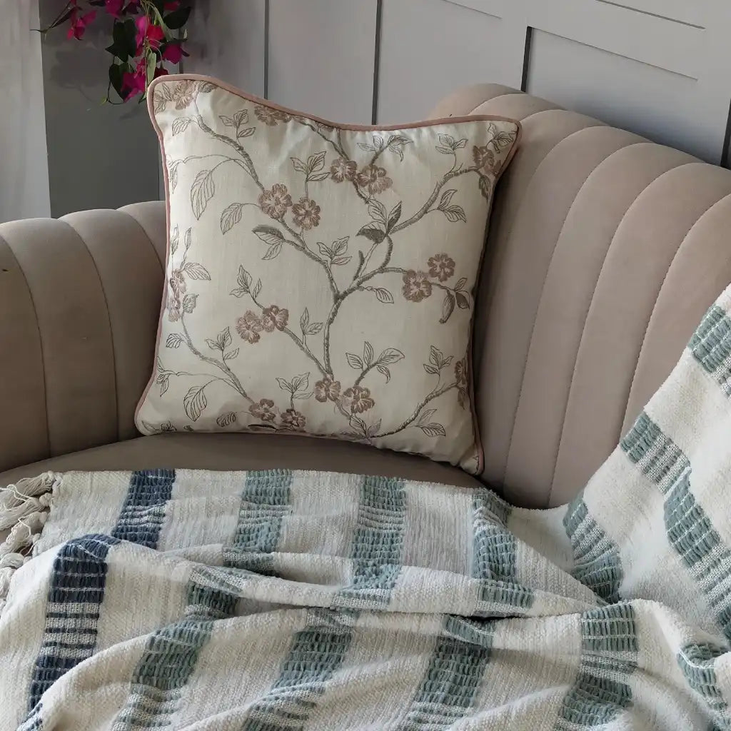 Embroidered Cushion Cover