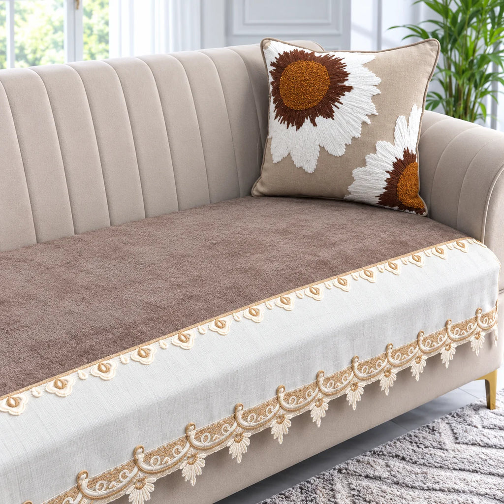 Taupe Premium Sofa Cover