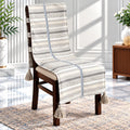 Ethnic Border Band Print Chair Cover with Tassels