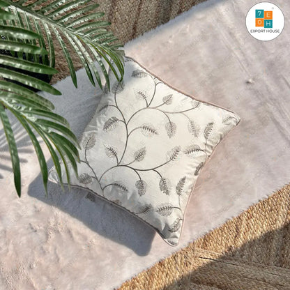 Embroidered Cushion Cover, 40cm X 40cm (16" X 16")