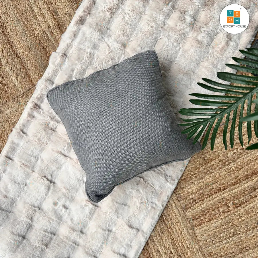 Export House Cotton Plain Cushion Cover -  Size:40cm X 40cm (16" X 16")