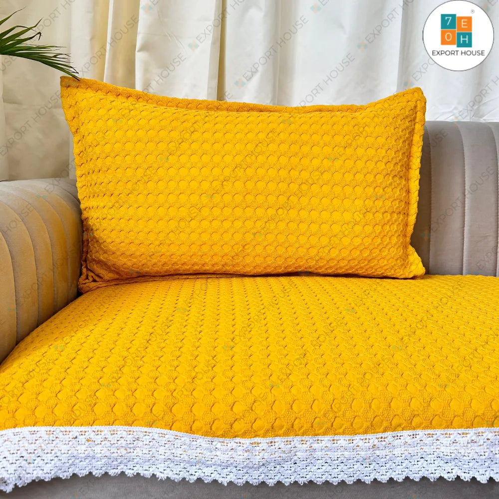 Single Bed Cover with Pillow covers