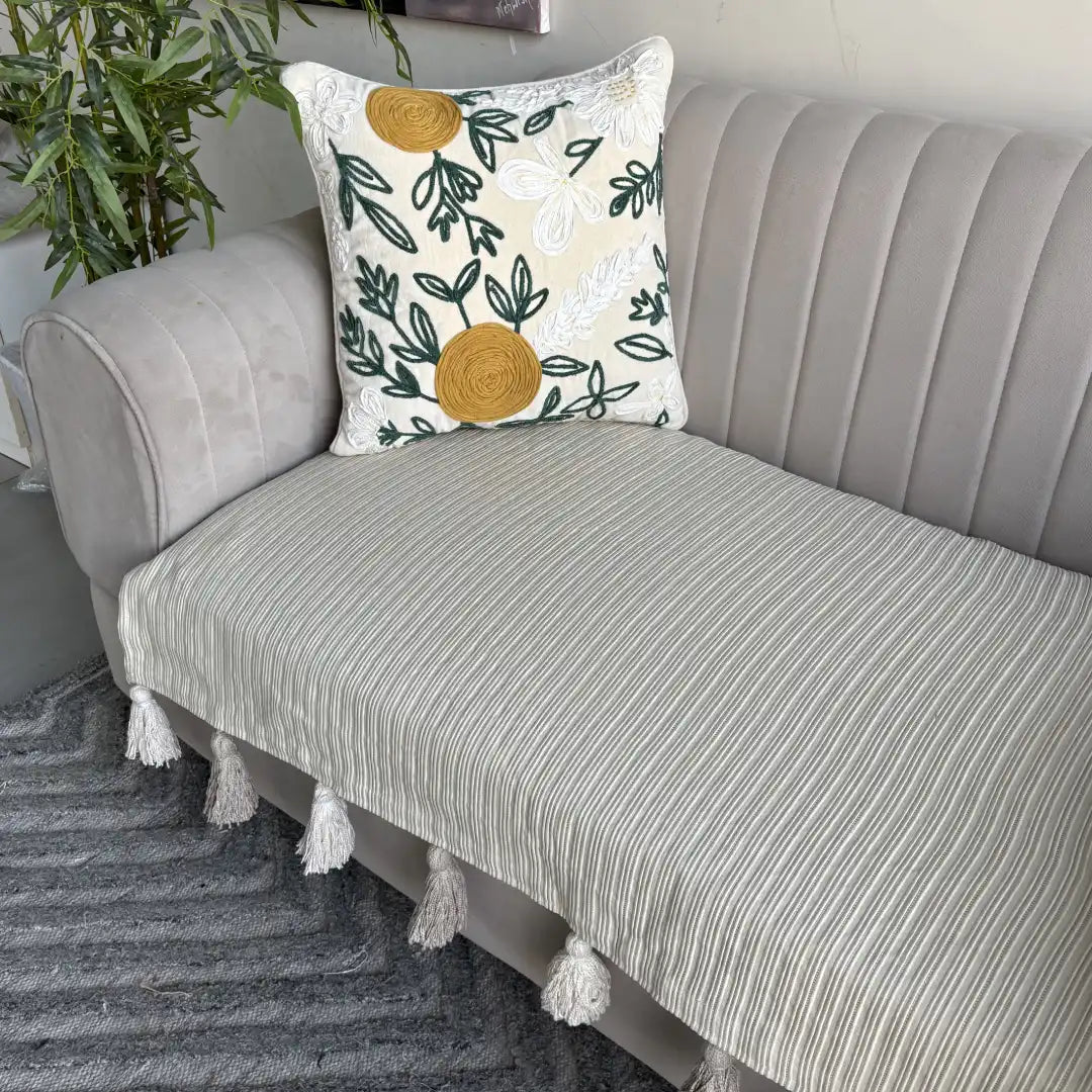 Sofa Cover with tassels