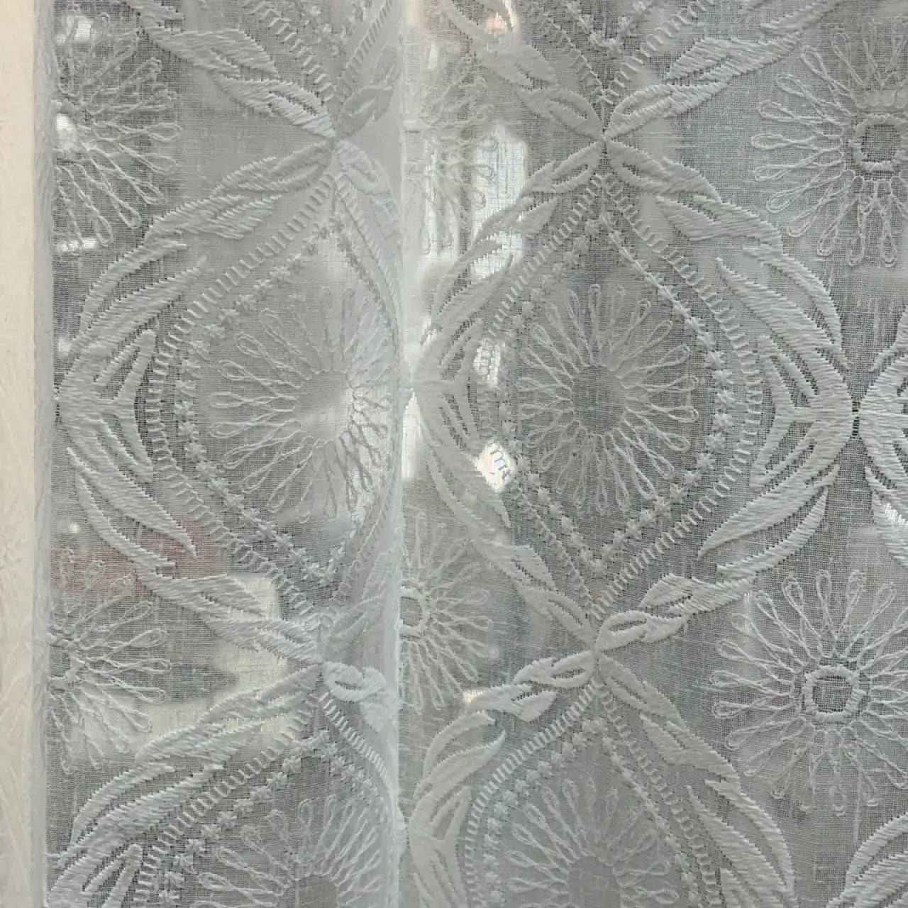 Premium Embroidered Sheer Curtain