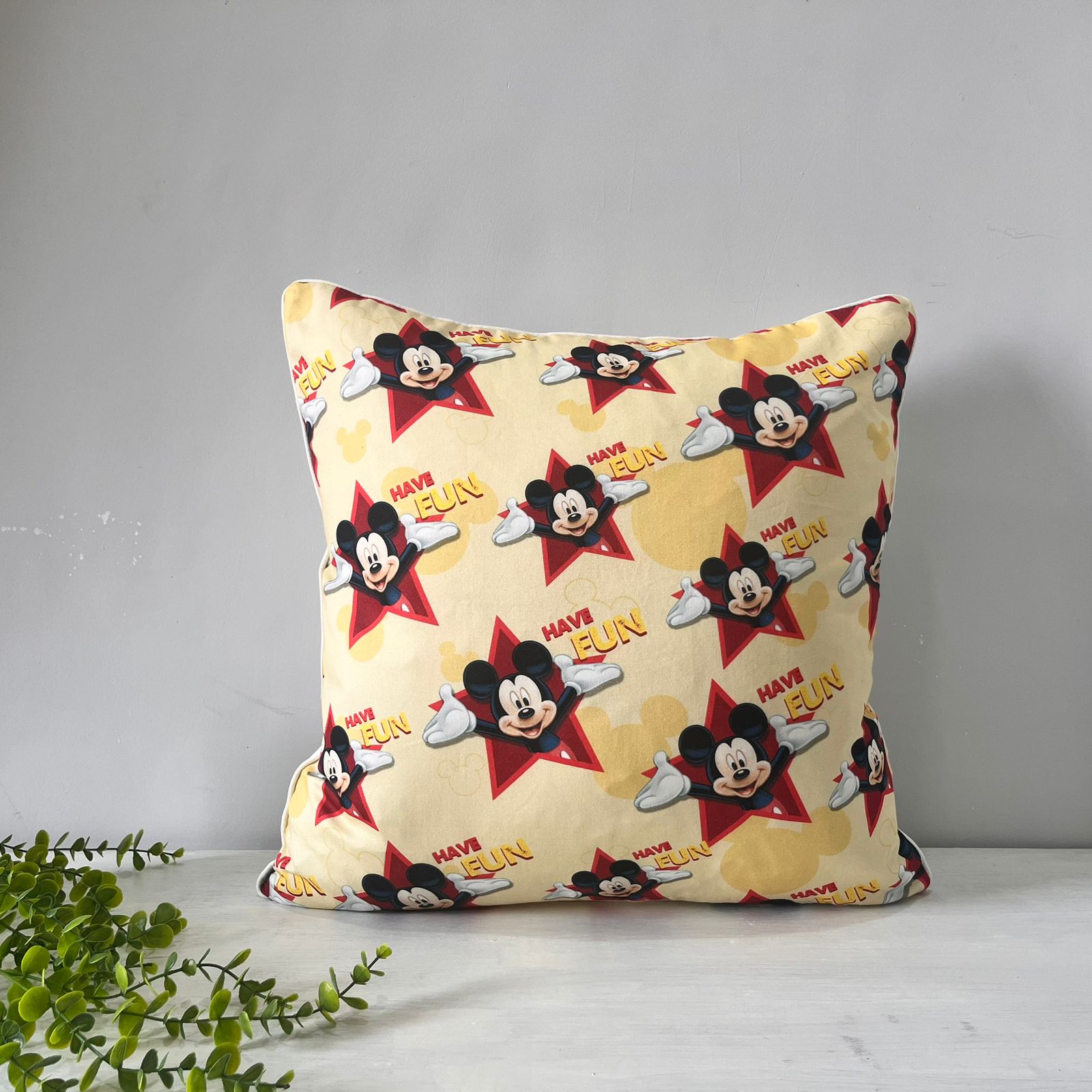 Export House Cotton Printed Cushion Cover -  Size:60cm X 60cm (24" X 24")