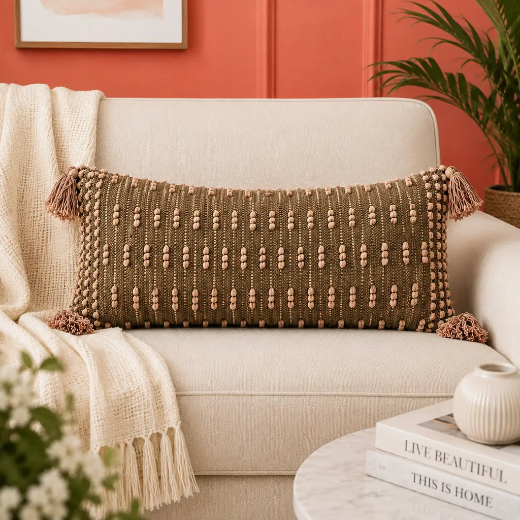 Designer Lumbar Cushion Cover 12x36 | Buy Cushions Online