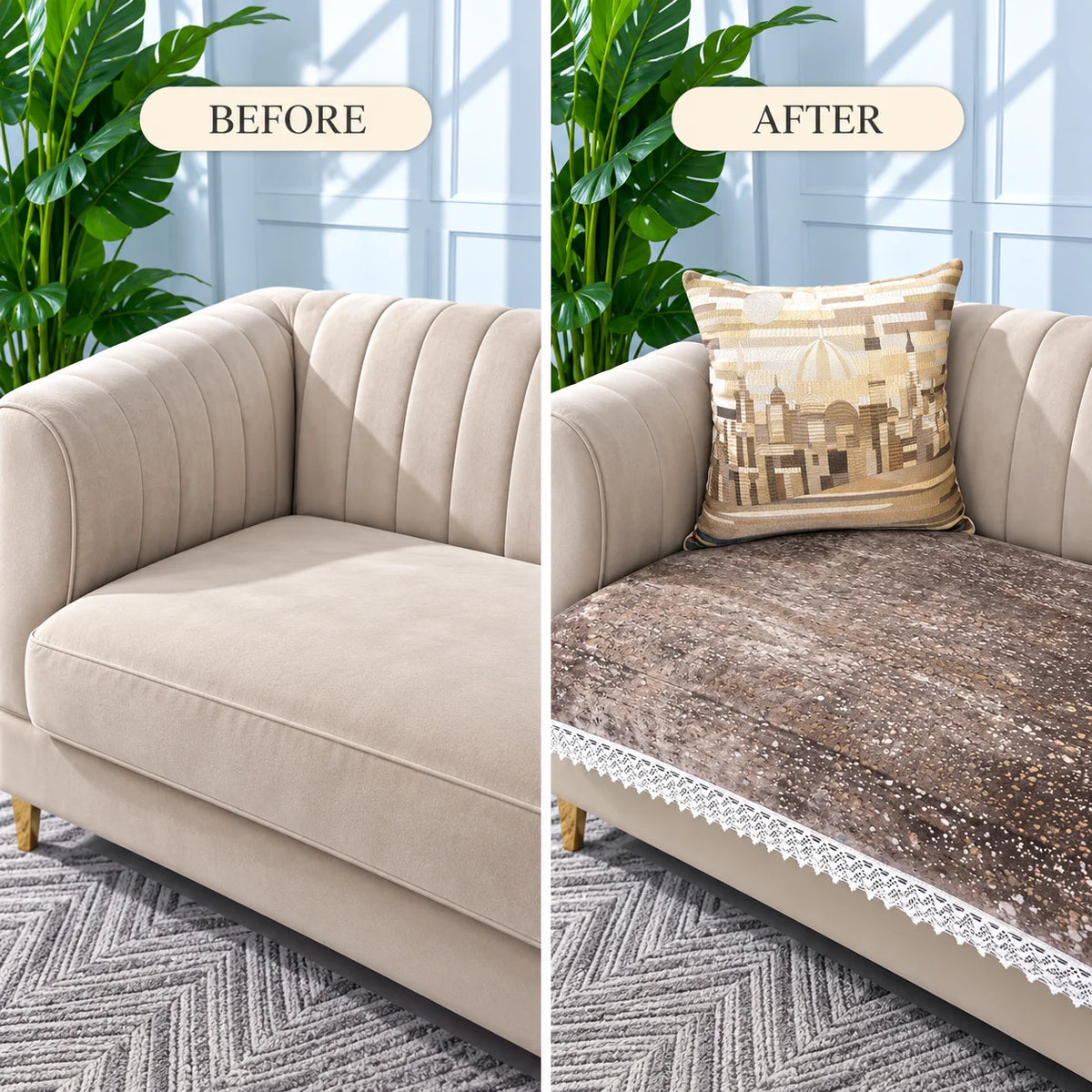 Anti Skid Jacquard Premium Sofa Cover