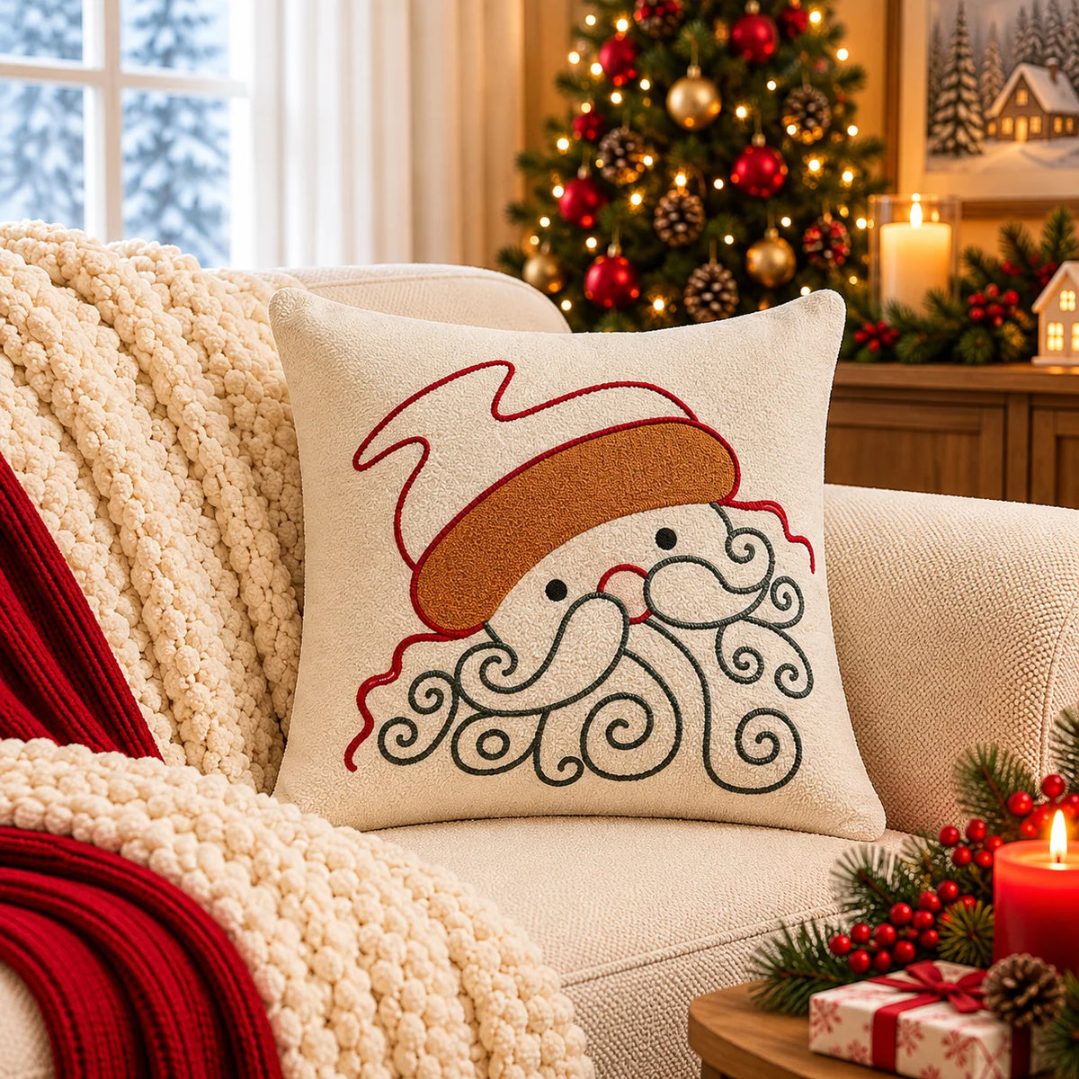 CHRISTMAS CUSHION COVERS
  (16X16 INCHES