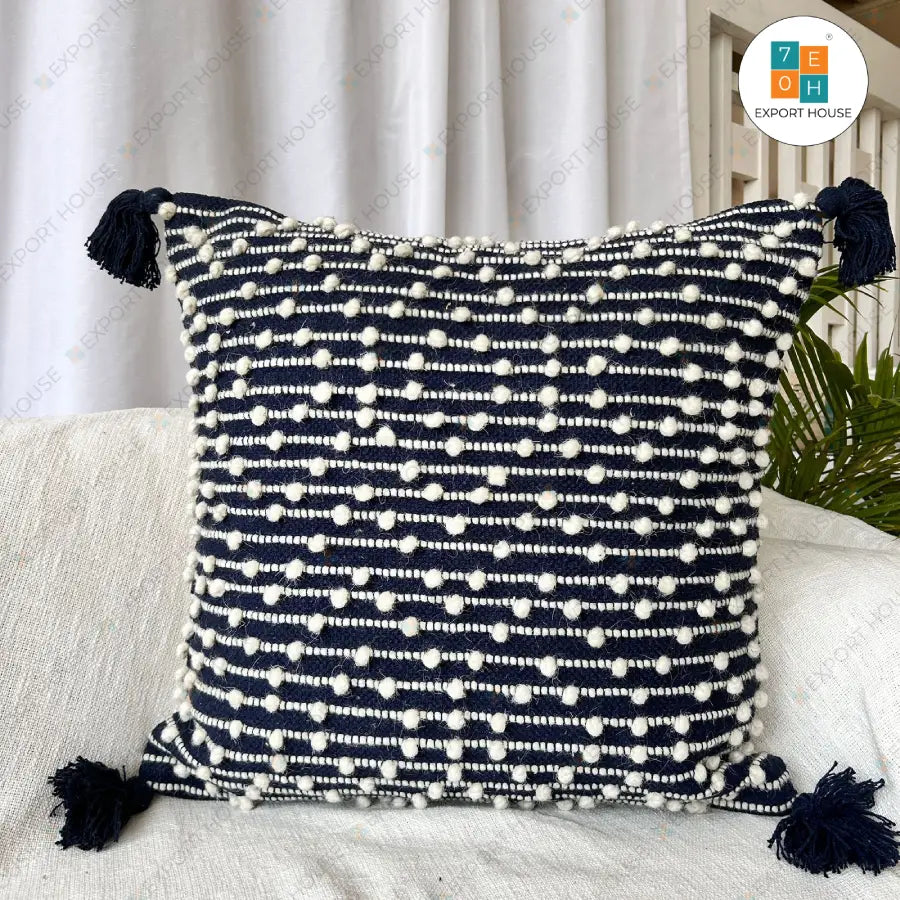 Export House Cotton Boho Cushion Cover -  Size:60cm X 60cm (24" X 24")