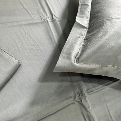 Bed Sheet Size: 274cm x 274cm (108" x 108") Material: Cotton Style: Plain in just Rs. 2999.00, (Plain Cotton King Size Bedsheet by Export House )