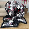 Velvet Chevron Printed Quilt Available in Single & Double Bed | Export House