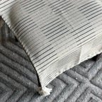 Broken Stripe Dash Pattern Chair Cover with Tassels