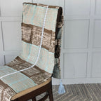 Urban Graffiti Pattern Chair Cover with Tassels