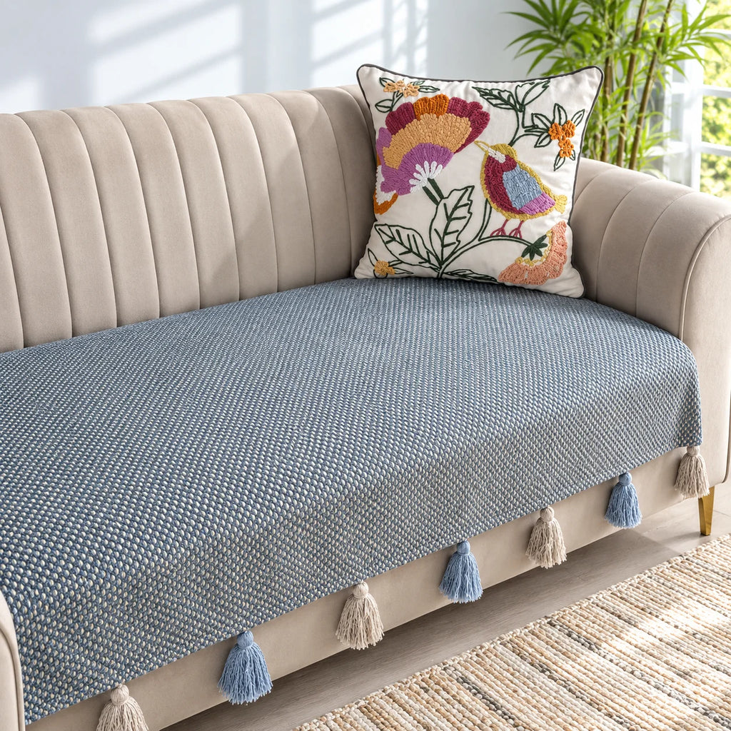 Sofa Cover with tassels