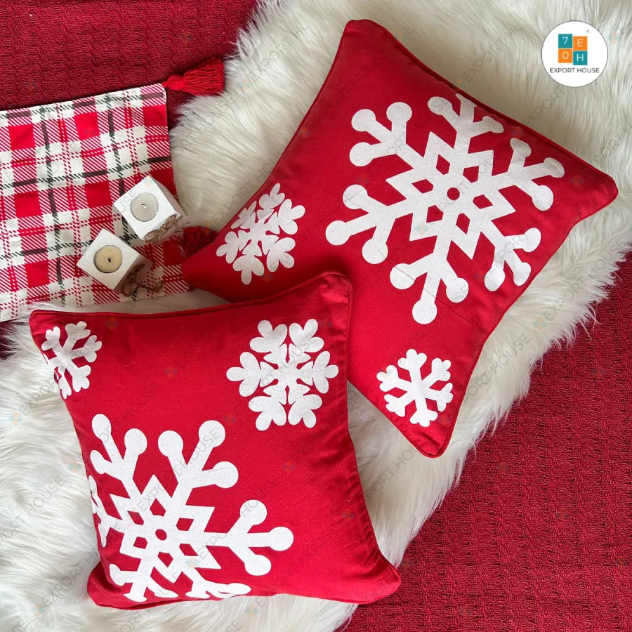 Christmas snowflakes Cushion Cover