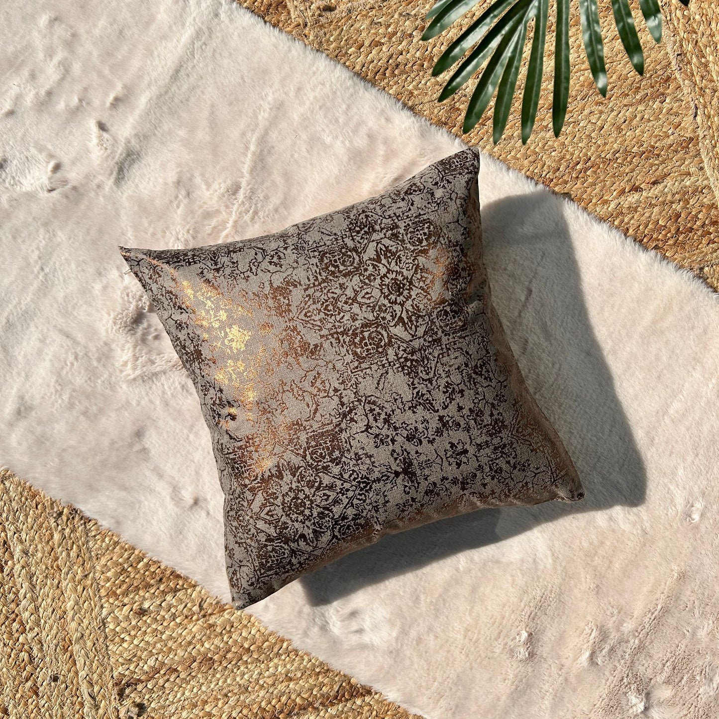 Export House Mix Material Printed Cushion Cover -  Size:40cm X 40cm (16" X 16")