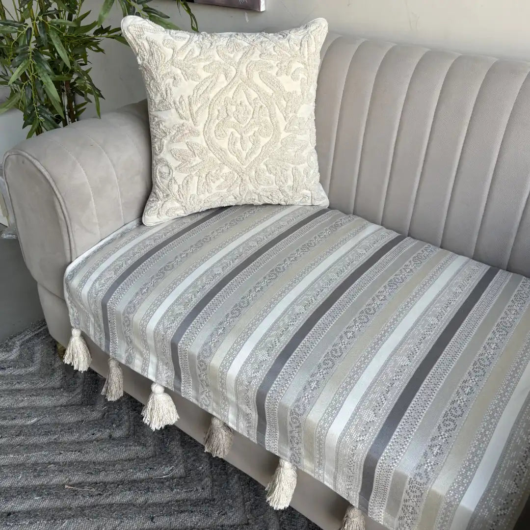Sofa Cover with tassels
