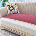 Dusty Rose & Ivory Luxury Sofa Cover