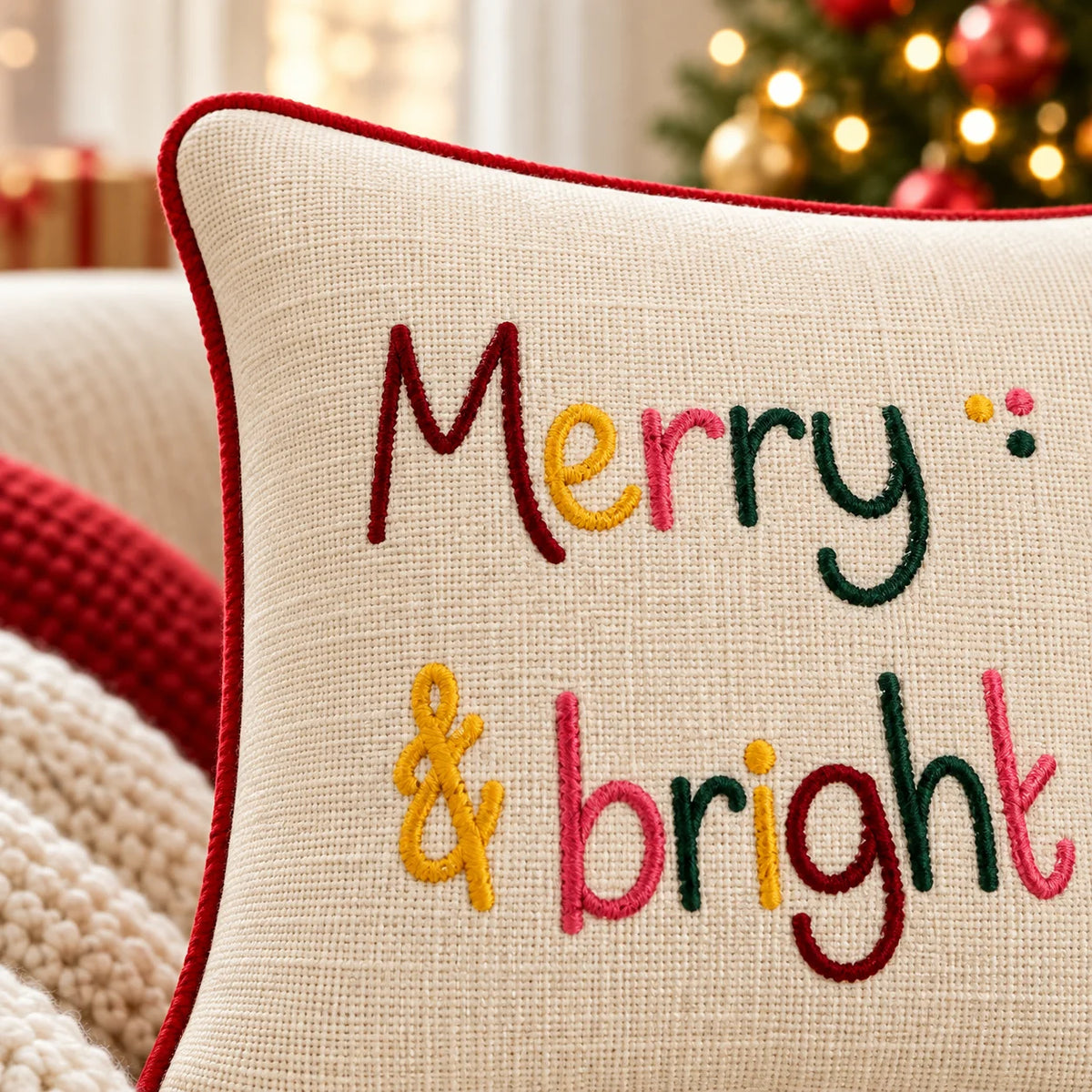 CHRISTMAS CUSHION COVERS
  (16X16 INCHES