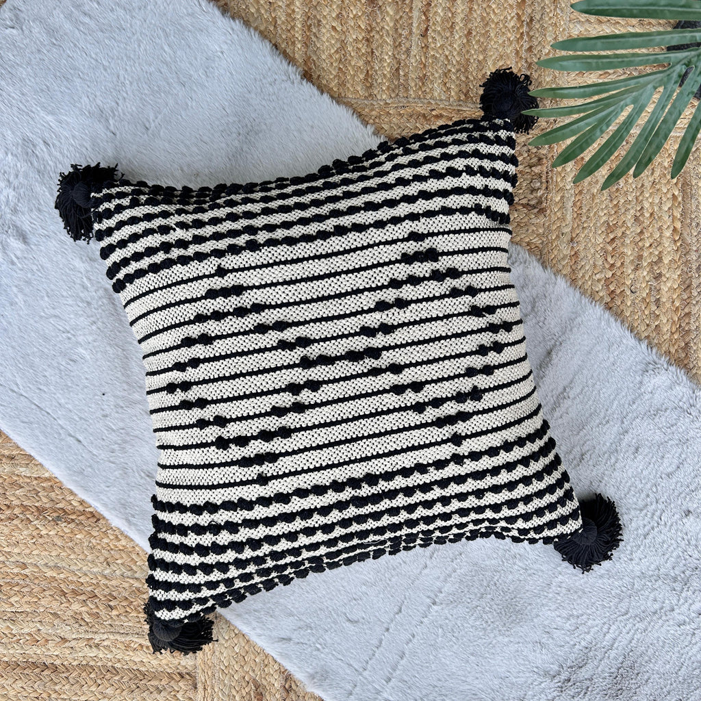 Cotton Boho Cushion Cover, 50cm X 50cm (20" X 20")