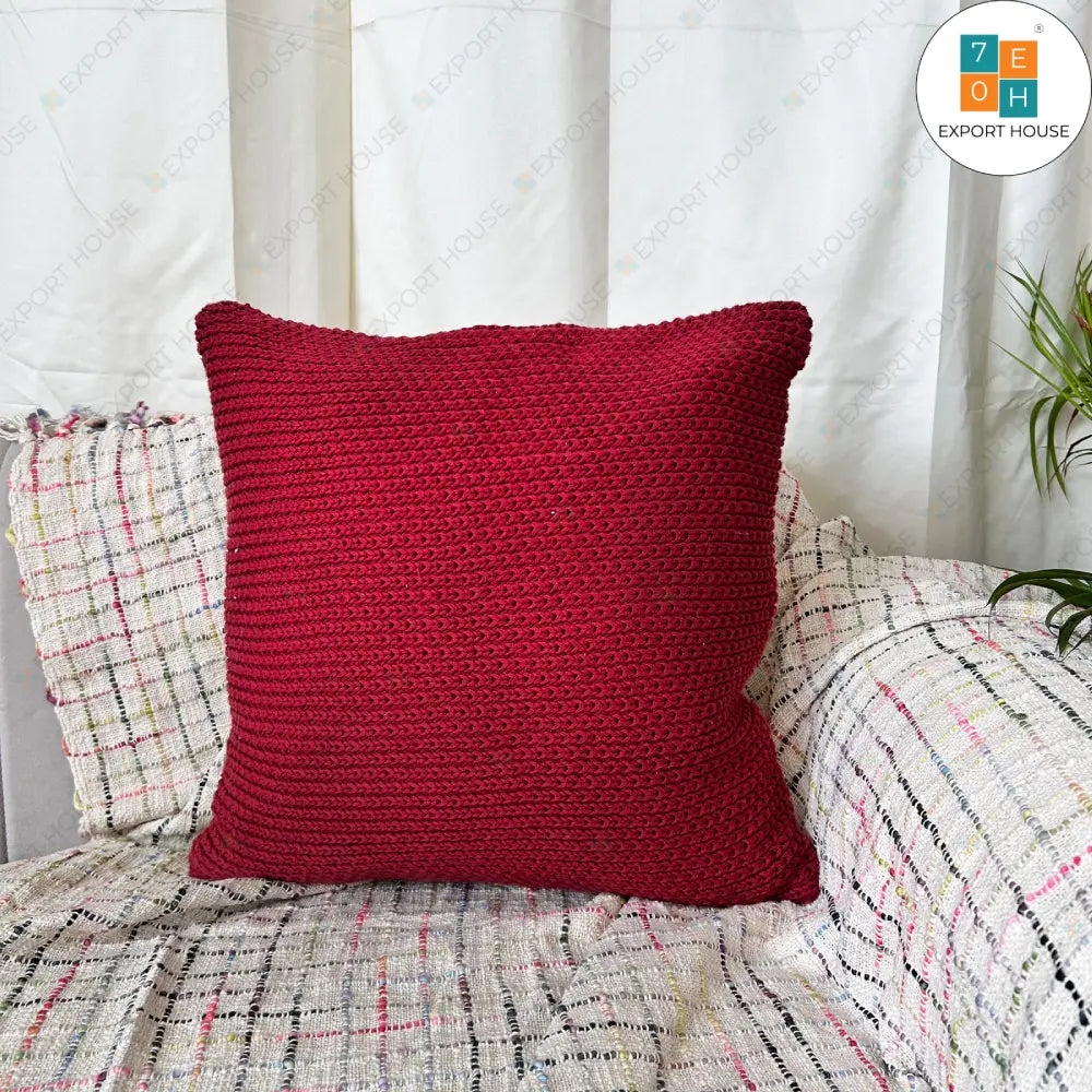 Export House Cotton Plain Cushion Cover -  Size:50cm X 50cm (20" X 20")