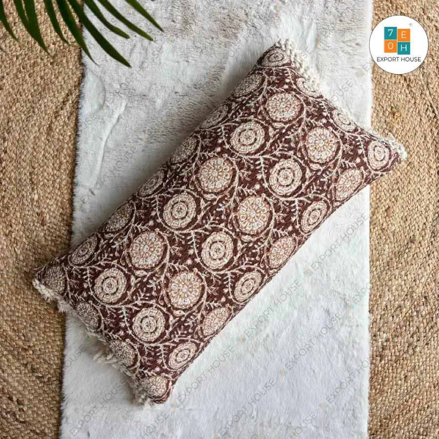 Boho Cushion Cover, 35cm x 66cm (14" x 26")