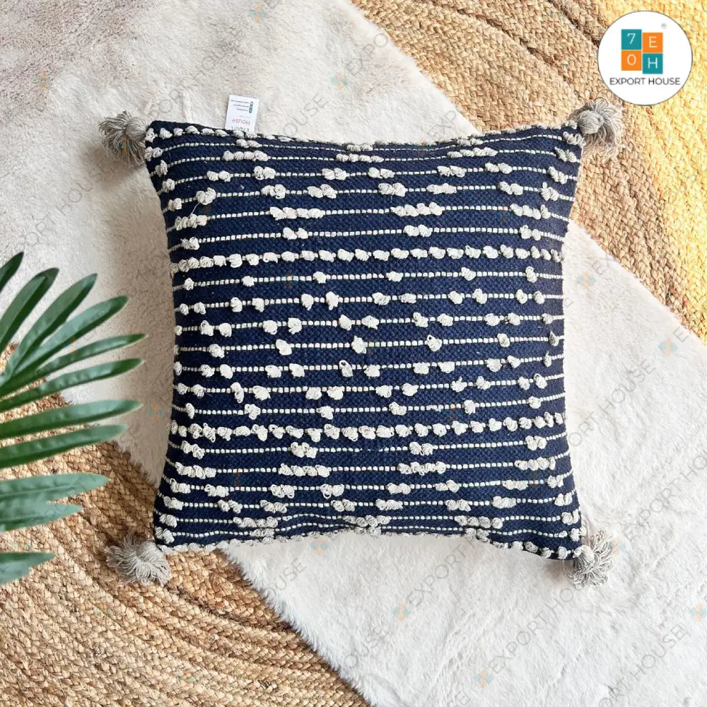 Export House Cotton Boho Cushion Cover -  Size:50cm X 50cm (20" X 20")