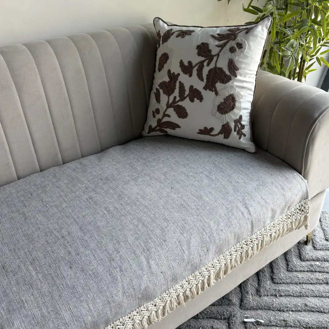 Sofa Cover with tassels