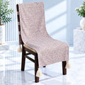 Pebble Grey Melange Chair Cover with Tassel