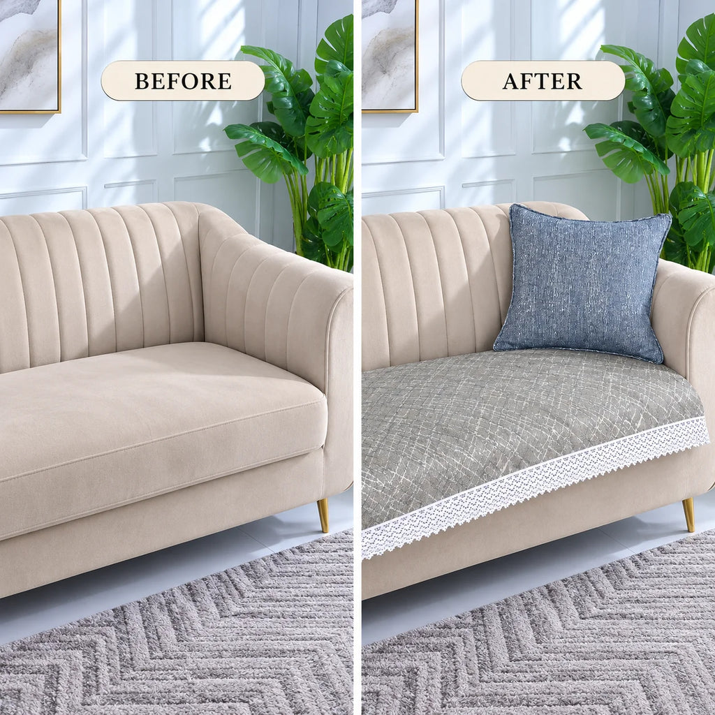 Sofa Cover with tassels