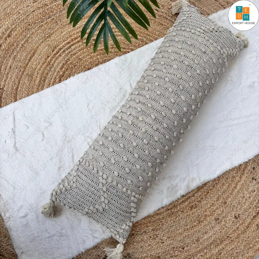 Export House Cotton Boho Lumbar Cover - Size:30cm x 91cm (12" x 36")