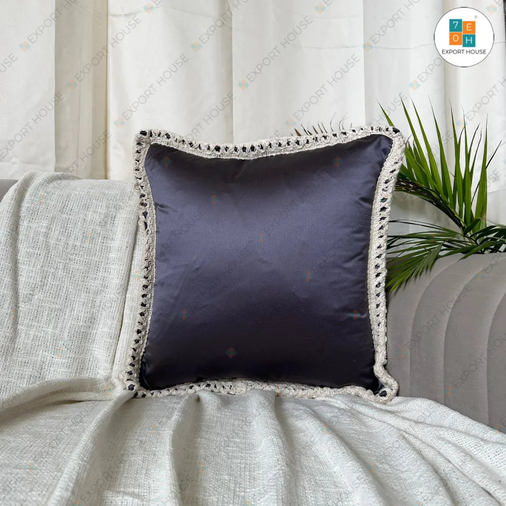 Export House Cotton Plain Cushion Cover -  Size:40cm X 40cm (16" X 16")