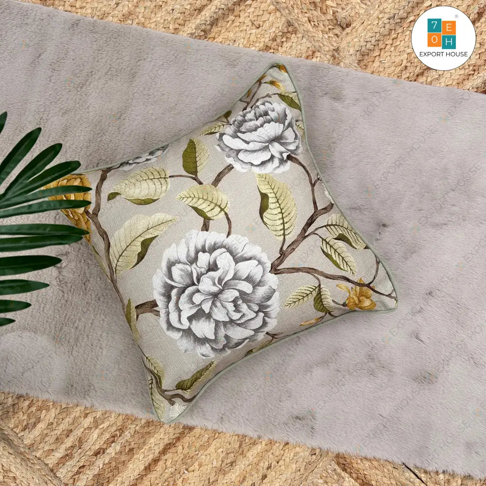 Cotton Printed Cushion Cover, 40cm X 40cm (16" X 16")
