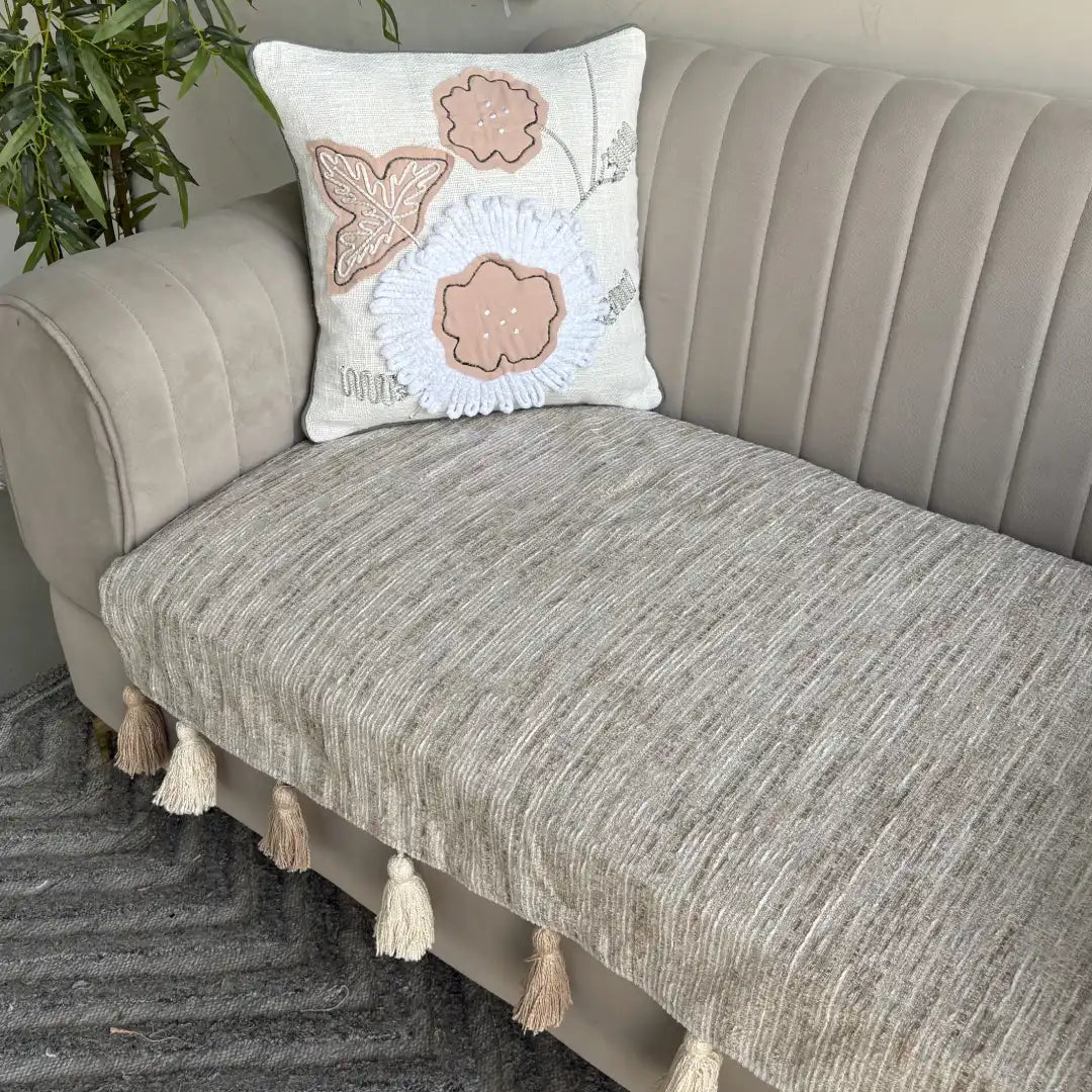 Sofa Cover with tassels