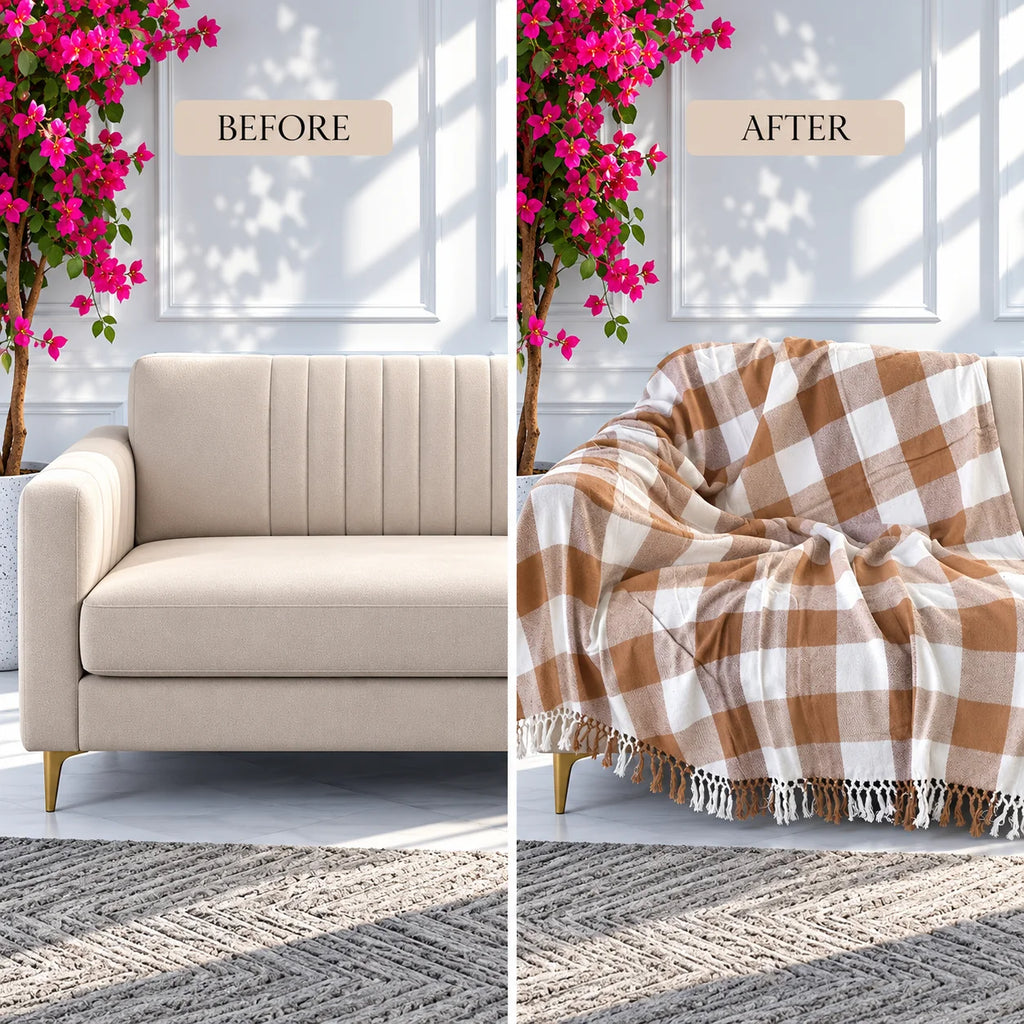 Sofa Throw Blanket 127cm X 152cm (50" X 60")
