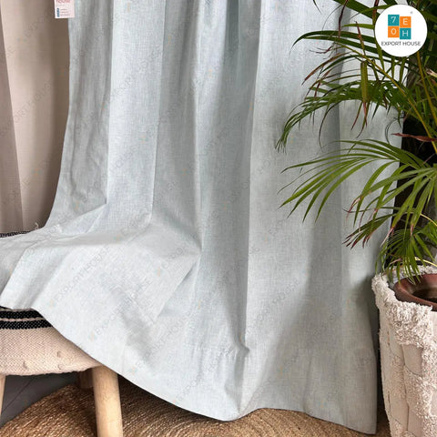 Solid Cotton Curtain