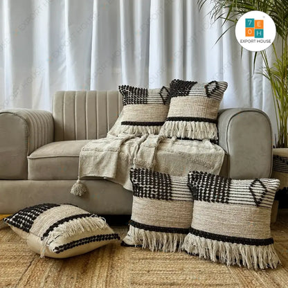 Contrast Weave - Premium Cushion Cover