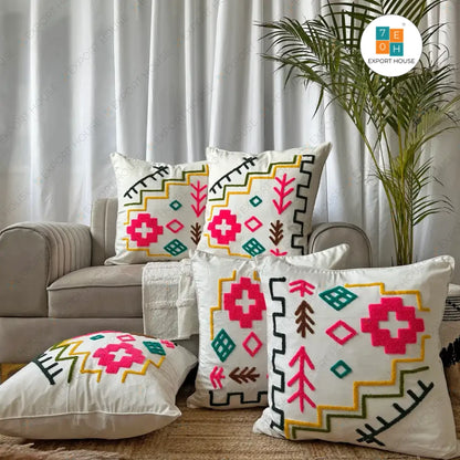 Vibrant Mosaic - Premium Cushion Cover