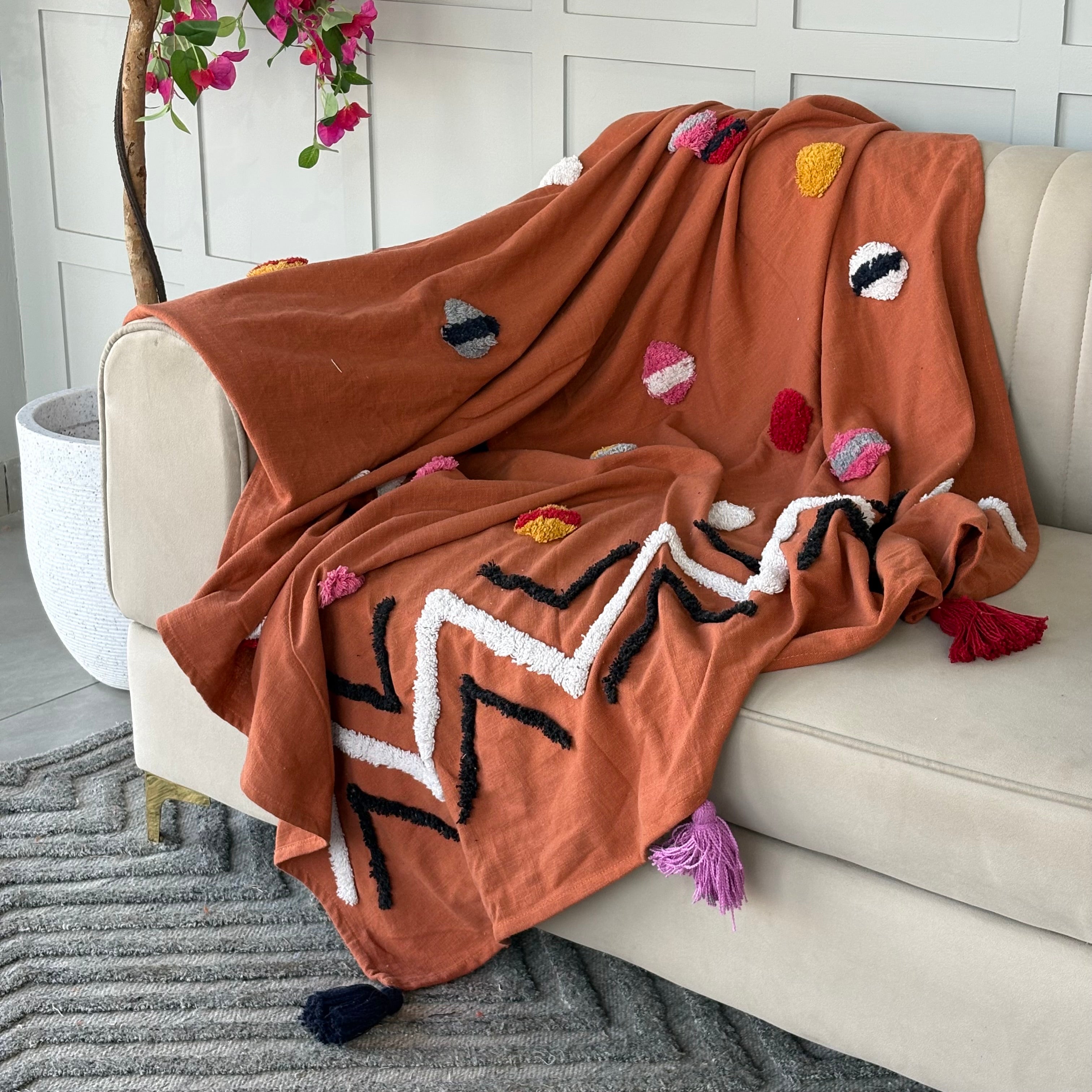Sofa Throw Blanket 60×50 inches (152×127 cm)