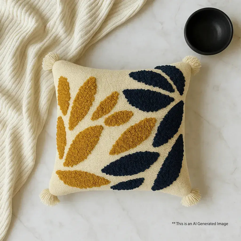 Sunset symphony - Tufted Premium Cushion Cover