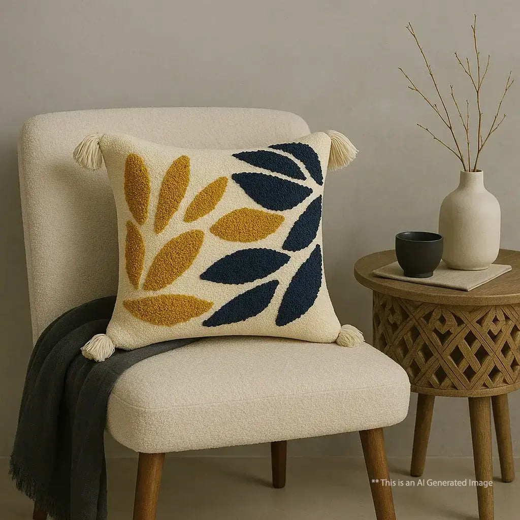 Sunset symphony - Tufted Premium Cushion Cover