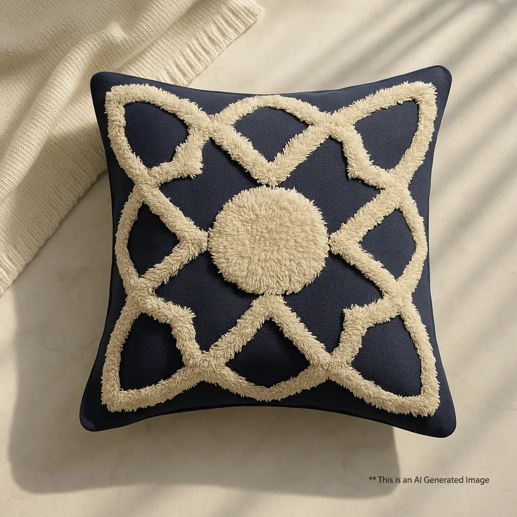 Midnight sky - Tufted Premium Cushion Cover