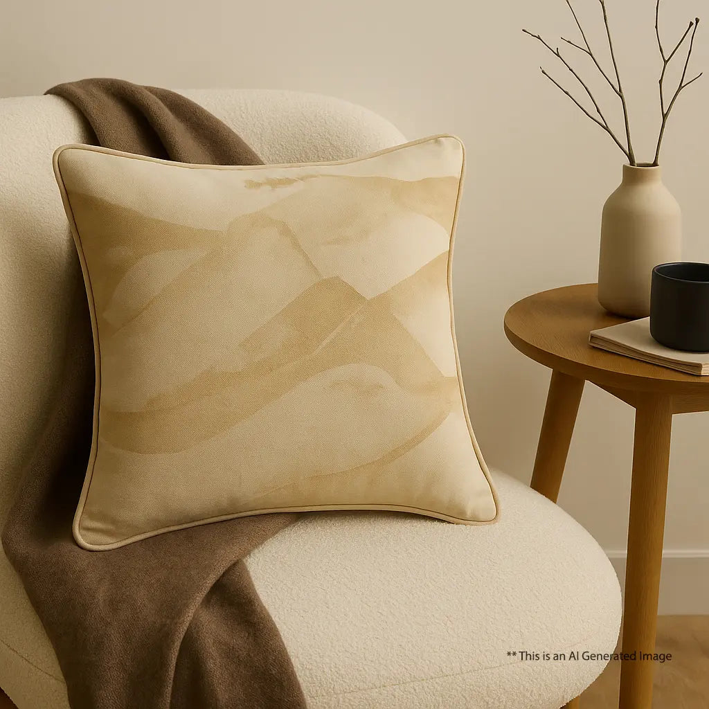 Cotton Printed Printed Cushion Cover, Size:40cm X 40cm (16" X 16")