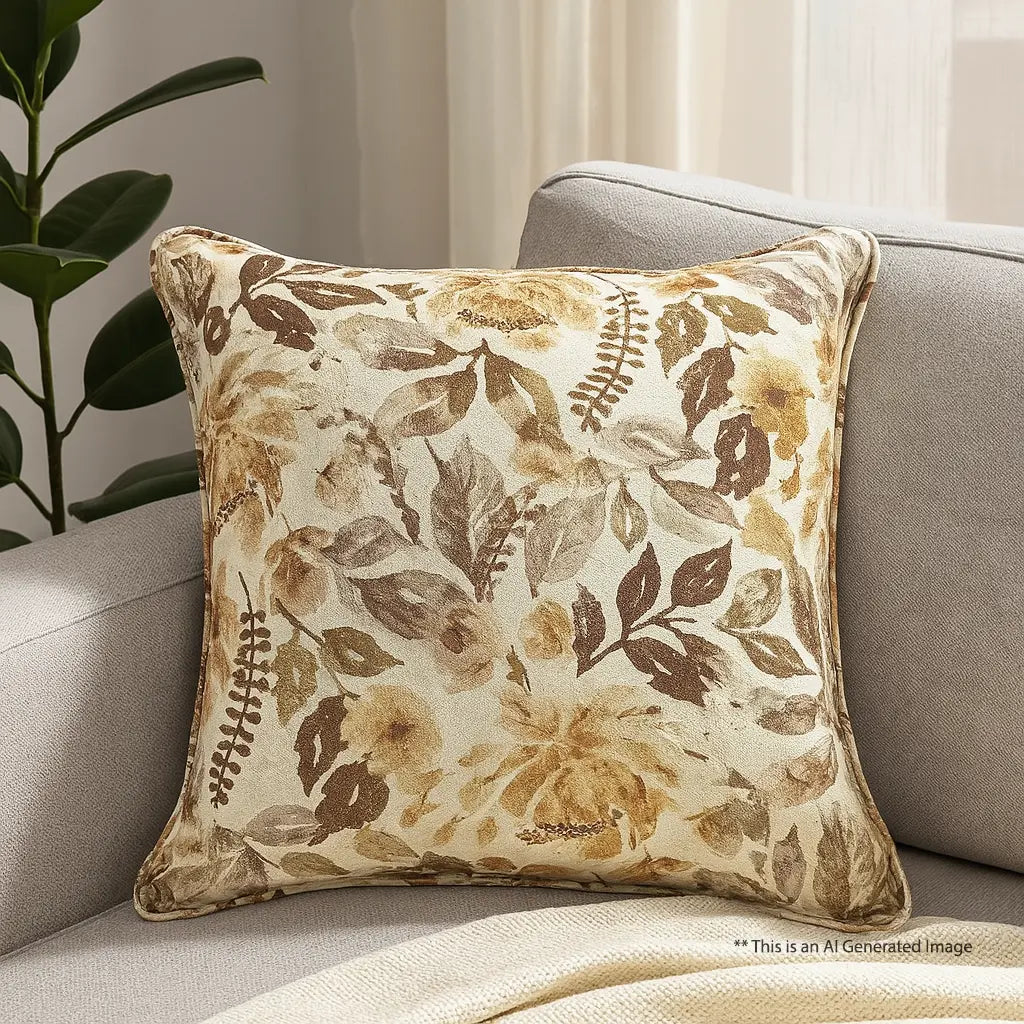 Printed Cushion Cover, 40cm X 40cm (16" X 16")