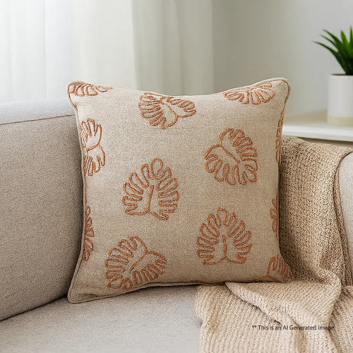 Aari Work Cushion Covers, 40cm X 40cm (16" X 16")