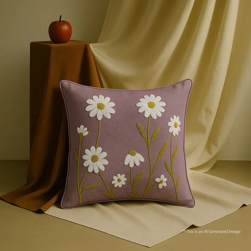 Aari Work Cushion Covers, 40cm X 40cm (16" X 16")